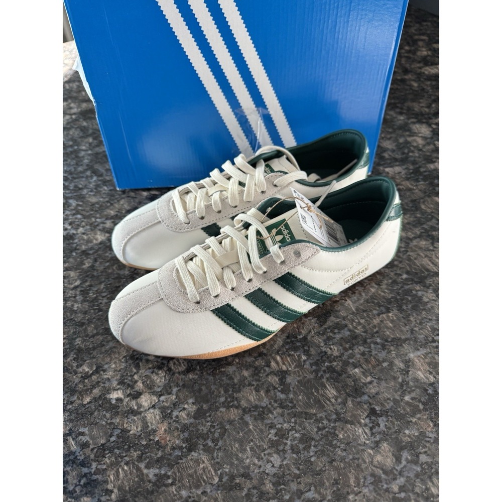 SIZE 7 WOMENS - Adidas Wmns Tokyo 'Off White Collegiate Green' JP9705 NEW Shoes‎